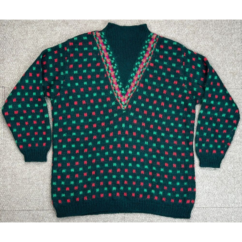 United Colors Of Benetton Women's Vtg Made In Italy Wool Blend Sweater Size 46